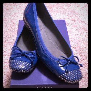 Stuart Weitzman Royal Blue Flats 8.5 NIB